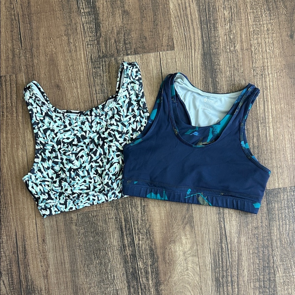 Zella Kids Patterned and Navy Tops - Picture 1 of 4